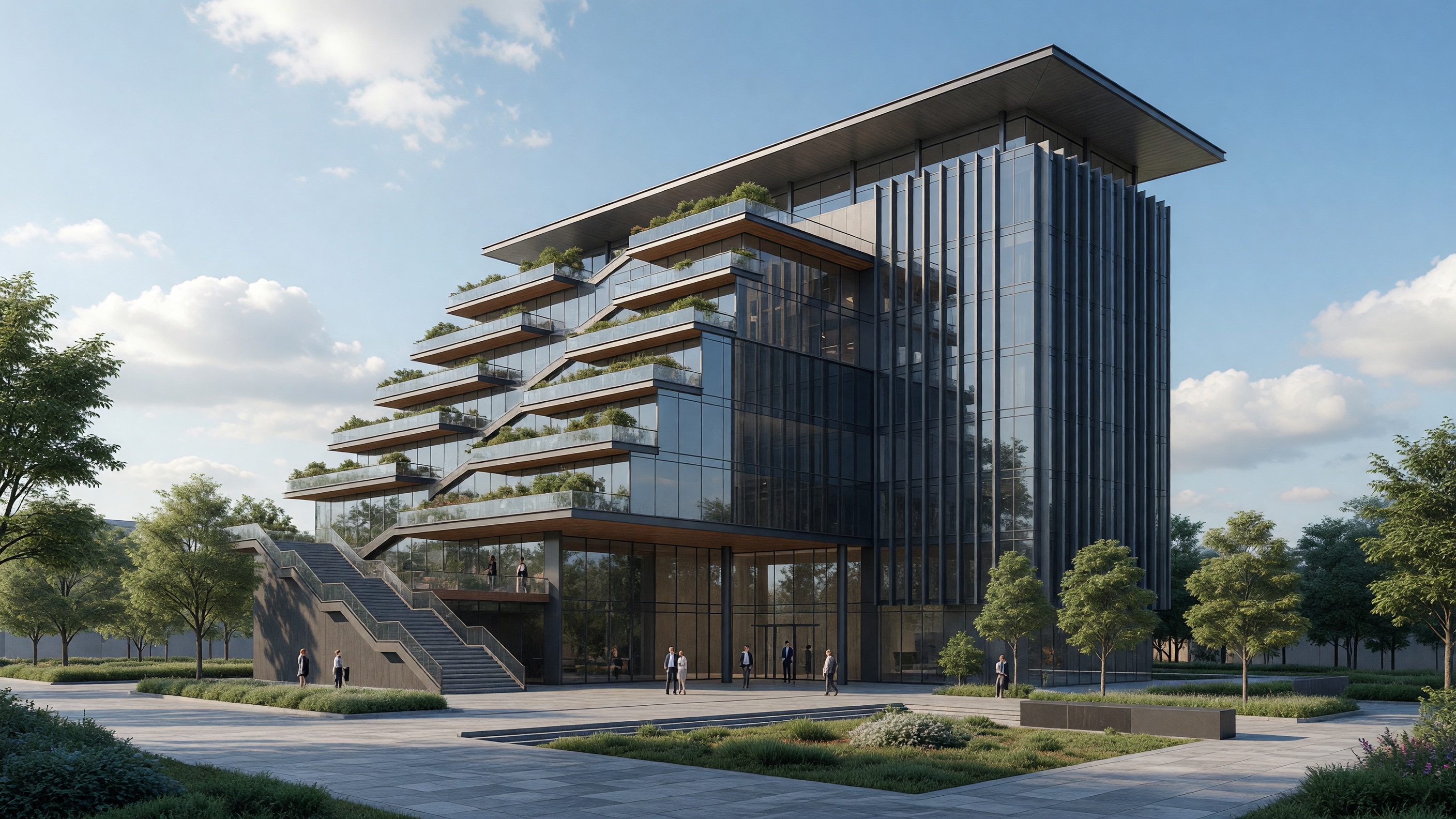 Photoreal architectural visualization from sketch