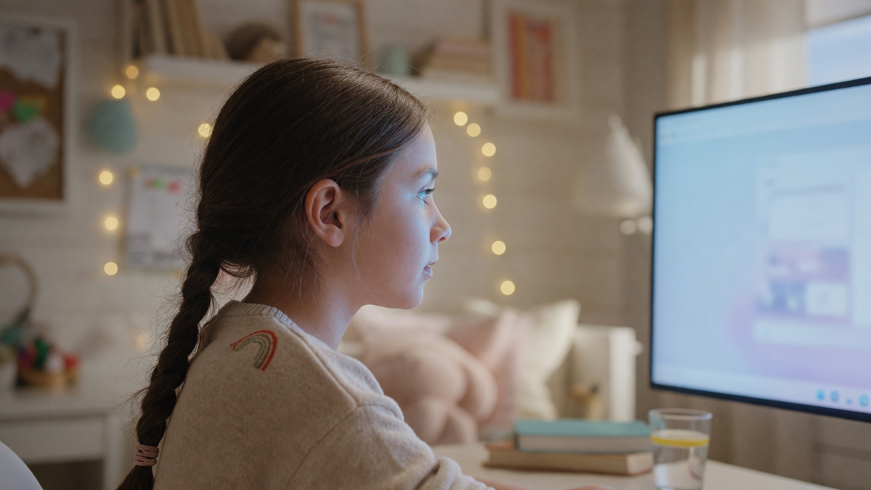 Kids tutor chapter — girl in profile