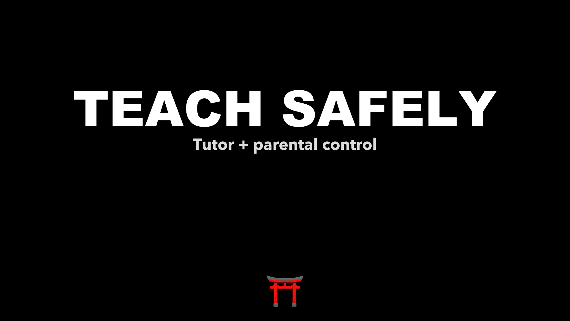 Title card: Teach safely