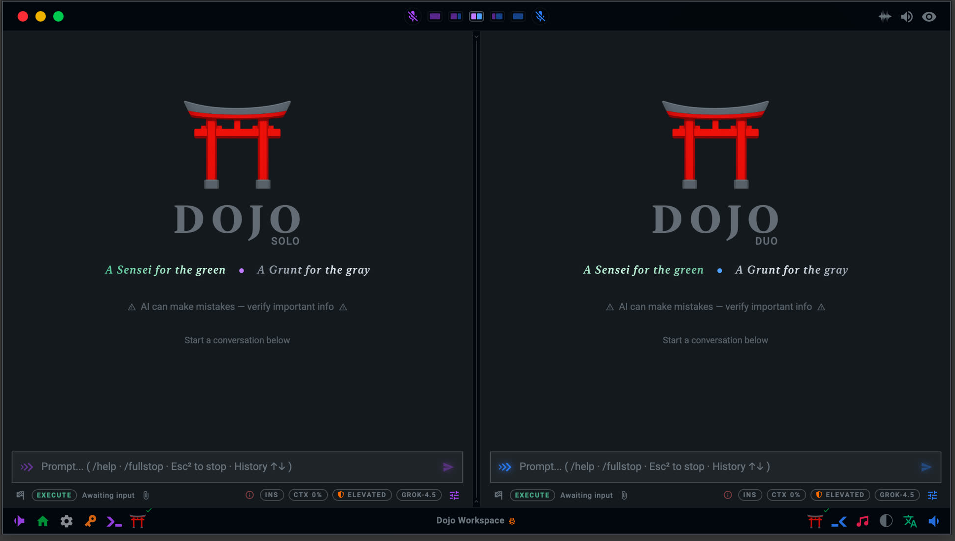 Dojo Solo and Dojo Duo side by side